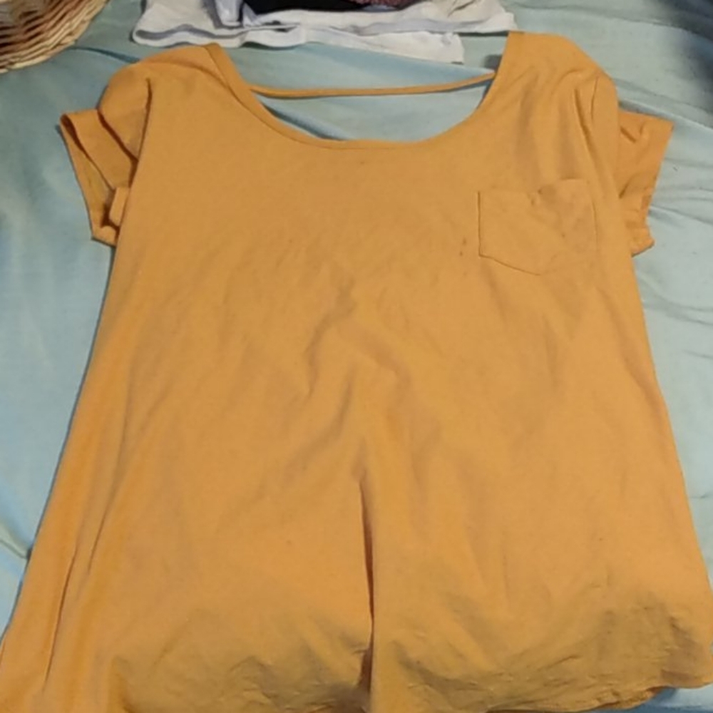 yellow shirt